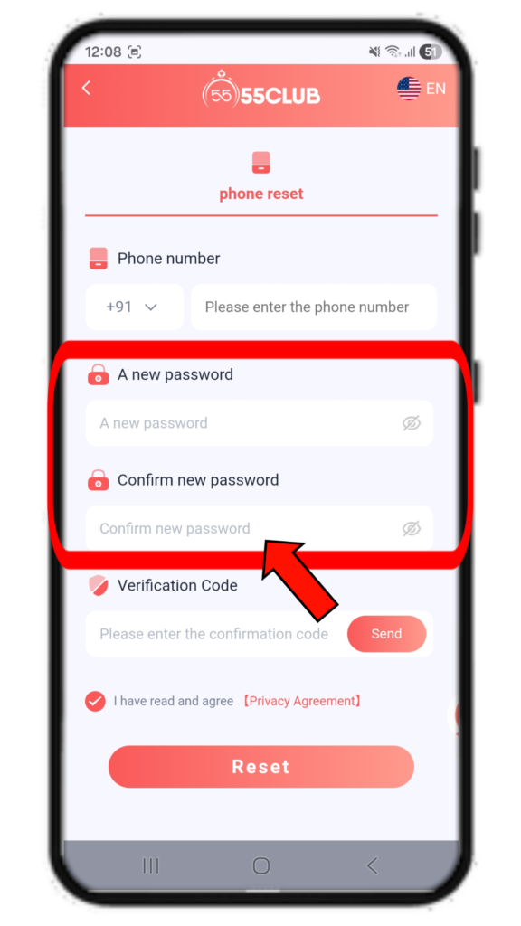 55 Club Forgot Password
