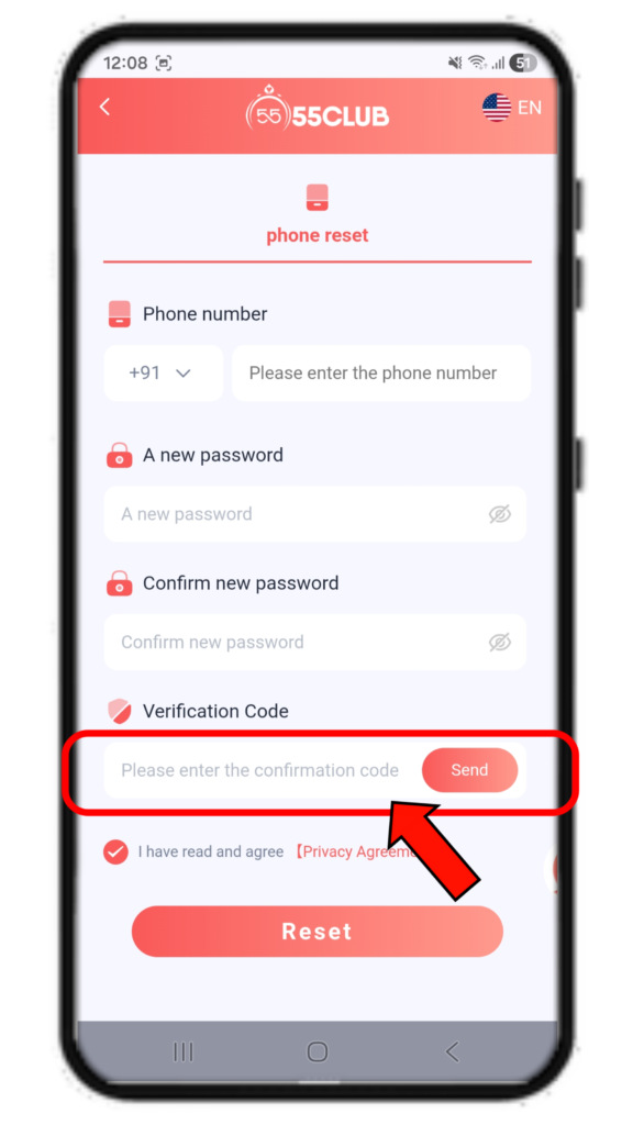 55 Club Forgot Password